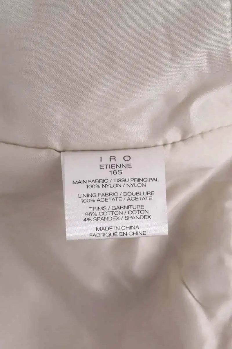 Veste Iro Ecru en Synthétique