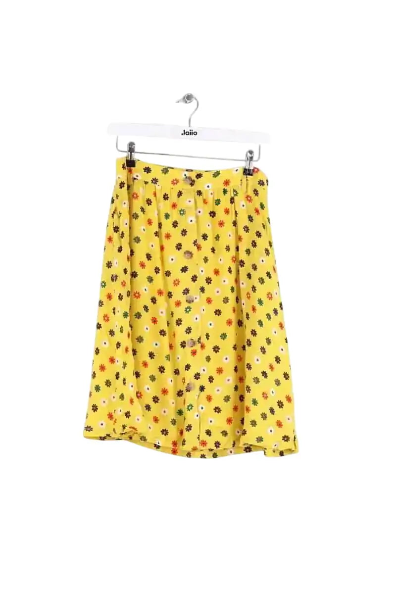 Jupe American Vintage Jaune en Viscose, taille L - Seconde Main