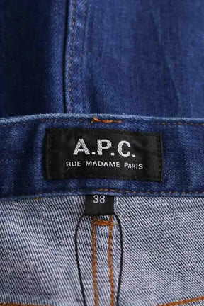 Mini jupe APC Bleu en Coton