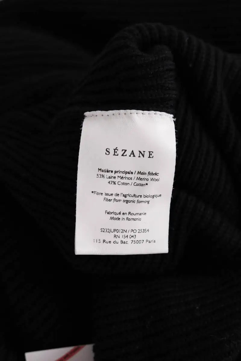 Jupe Sézane Noir en Laine