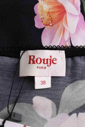 Top sans manche Rouje Noir en Viscose