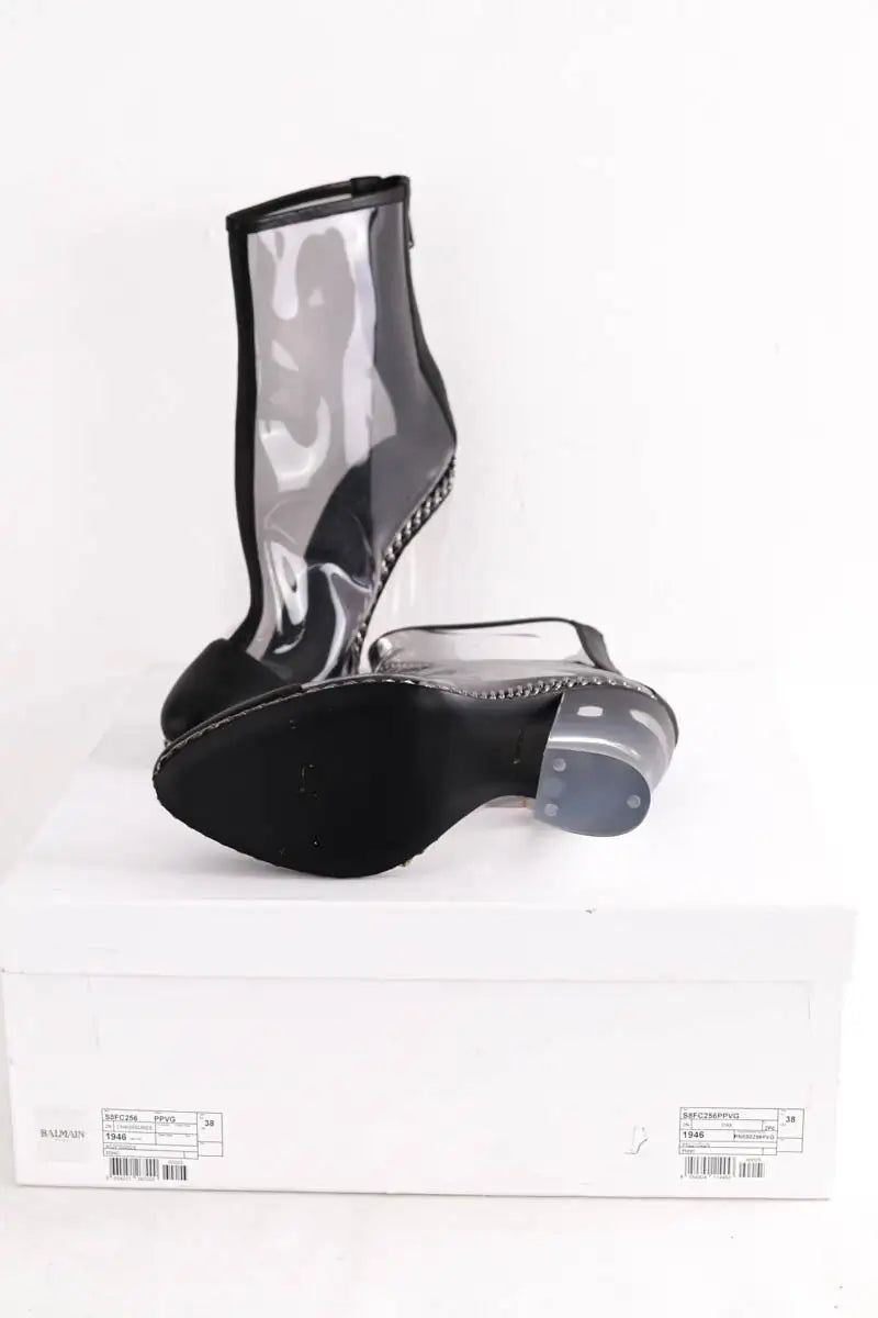Boots Balmain Noir en Tissu
