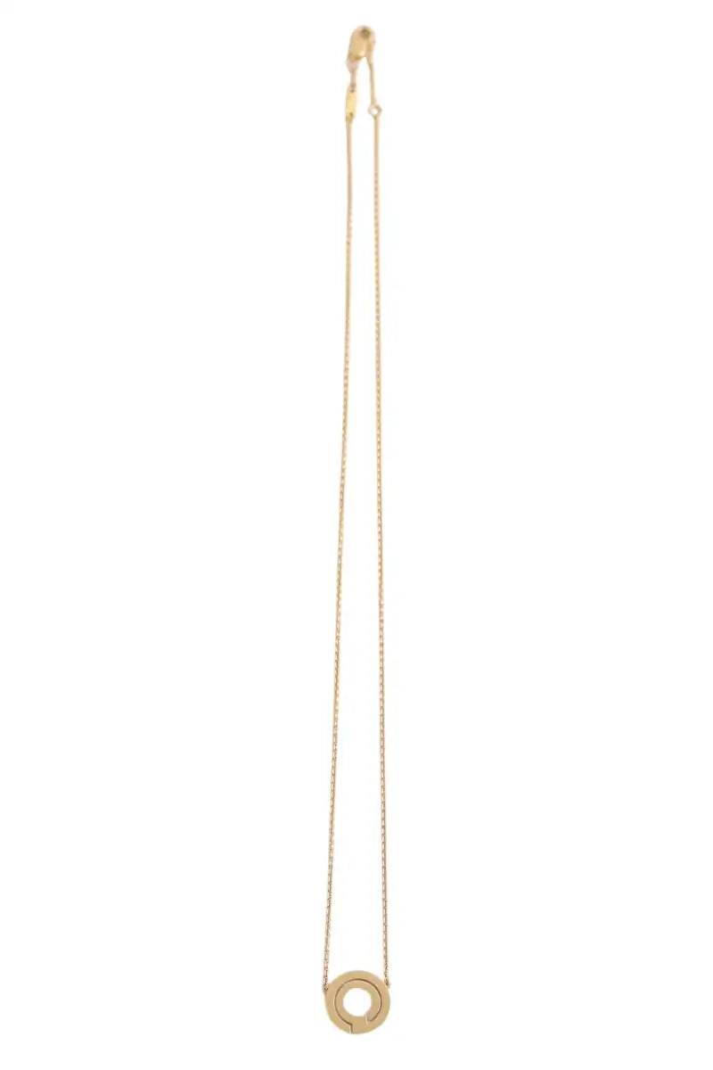 Collier Dinh Van Pendentif sur chaîne Seventies 19 mm Doré en Or jaune - Seconde Main