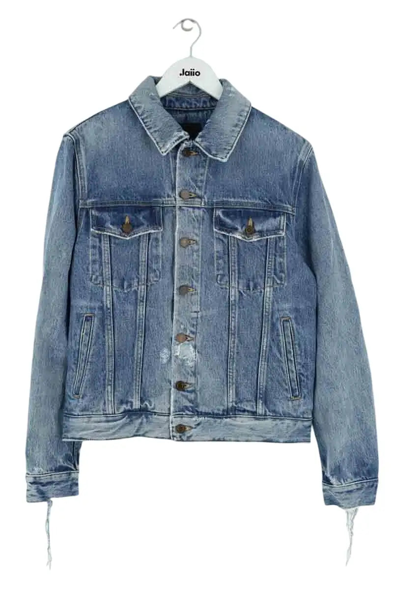 Veste Saint Laurent Bleu en Denim - Jeans, taille S - Seconde Main