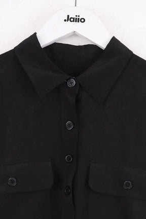 Robe Equipment Noir en Soie