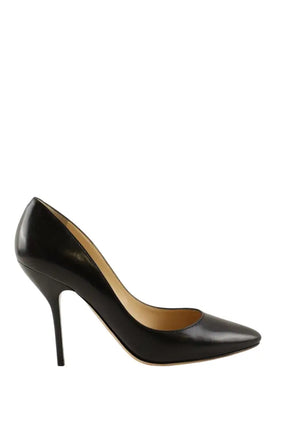 Talons Jimmy Choo Noir en Cuir, taille 37 - Seconde Main