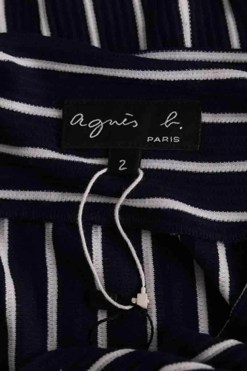 Jupe Agnès B. Marine en Viscose