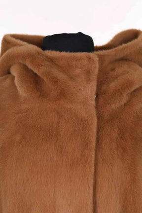 Manteau Max & Moi Camel en Synthétique