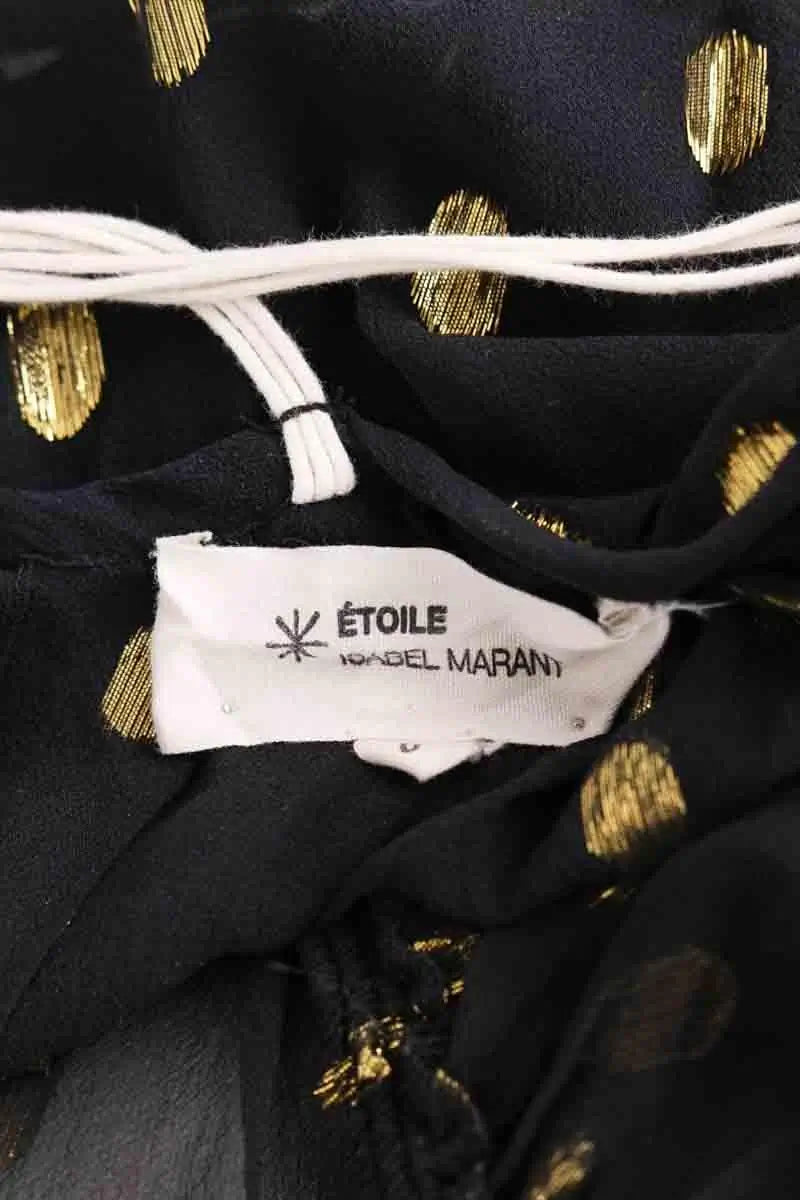 Top sans manche Isabel Marant Étoile Noir en Soie