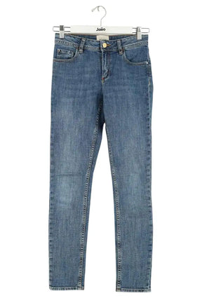 Jean slim Sézane Blanc en Coton, taille XS - Seconde Main