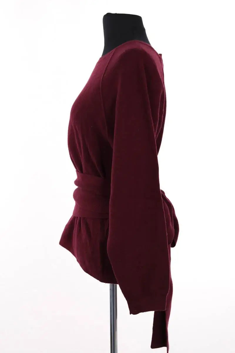 Pull Ba&Sh Bordeaux en Coton