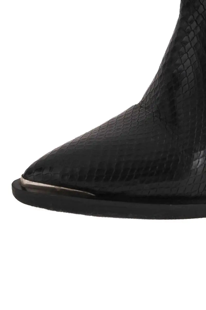 Santiags The Kooples Noir en Cuir