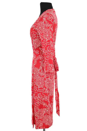 Robe Diane Von Furstenberg Rouge en Soie