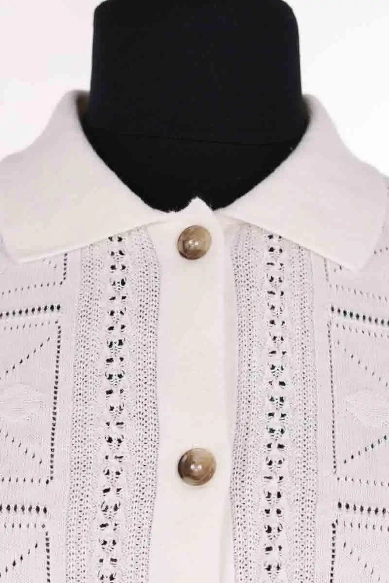 Chemise Maison Montagut Ecru en Coton
