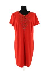 Robe Michael Kors Rouge en Coton, taille XL - Seconde Main