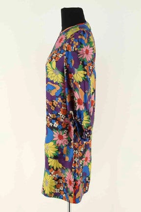Robe Soeur Leopoldine Multicolore en Soie