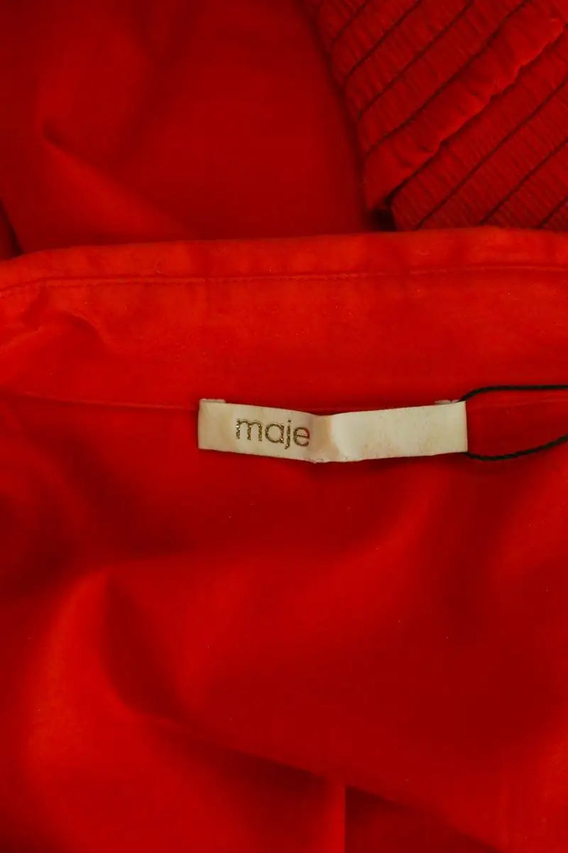 Robe Maje Rouge en Synthétique