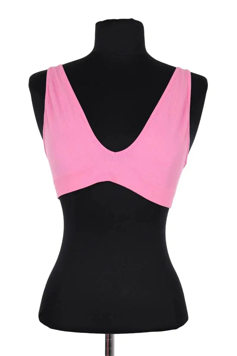 Brassière Ysé Rose en Synthétique, taille XL - Seconde Main