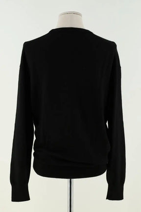 Pull Laurence Bras Noir en Laine