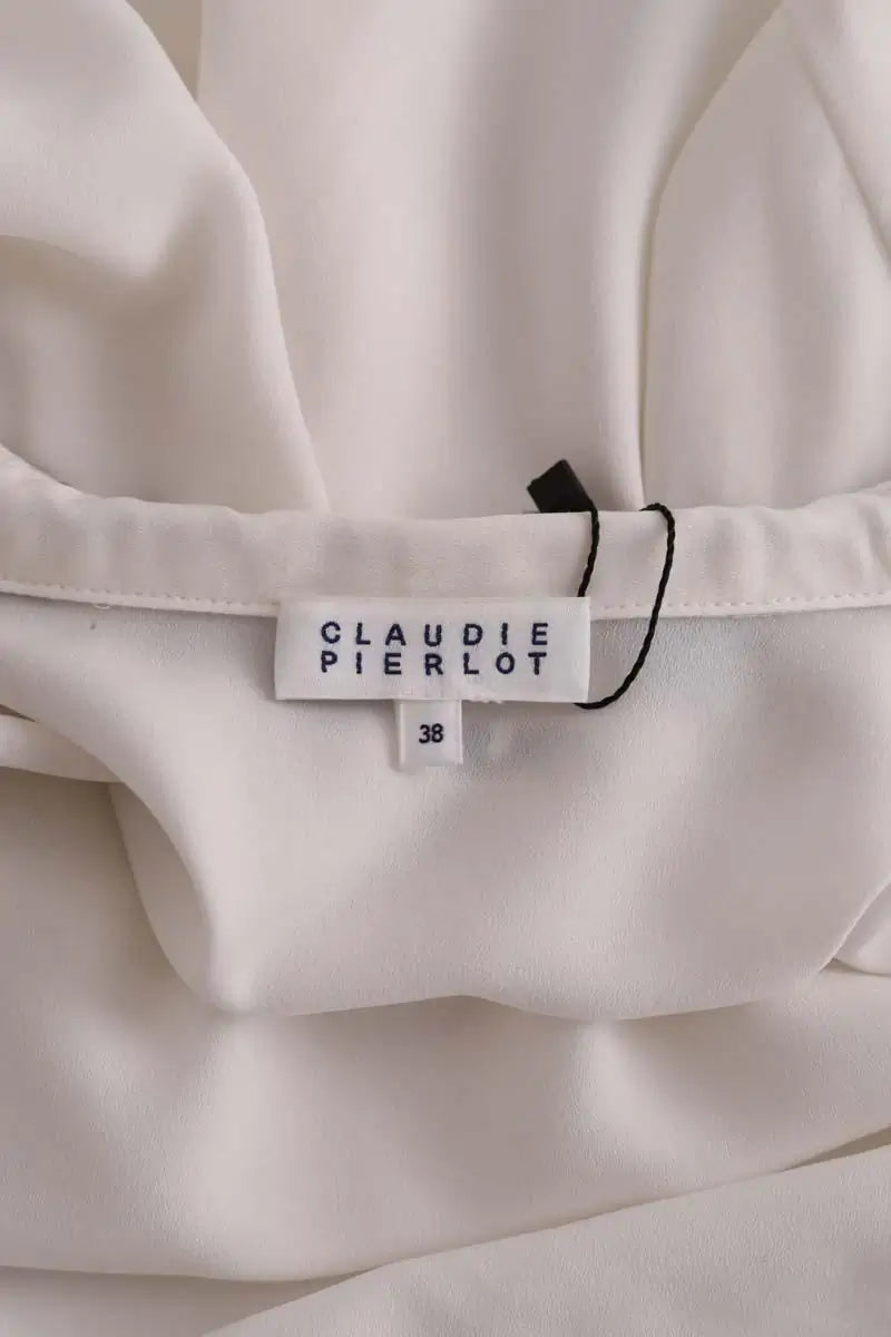 Chemise Claudie Pierlot Blanc en Synthétique