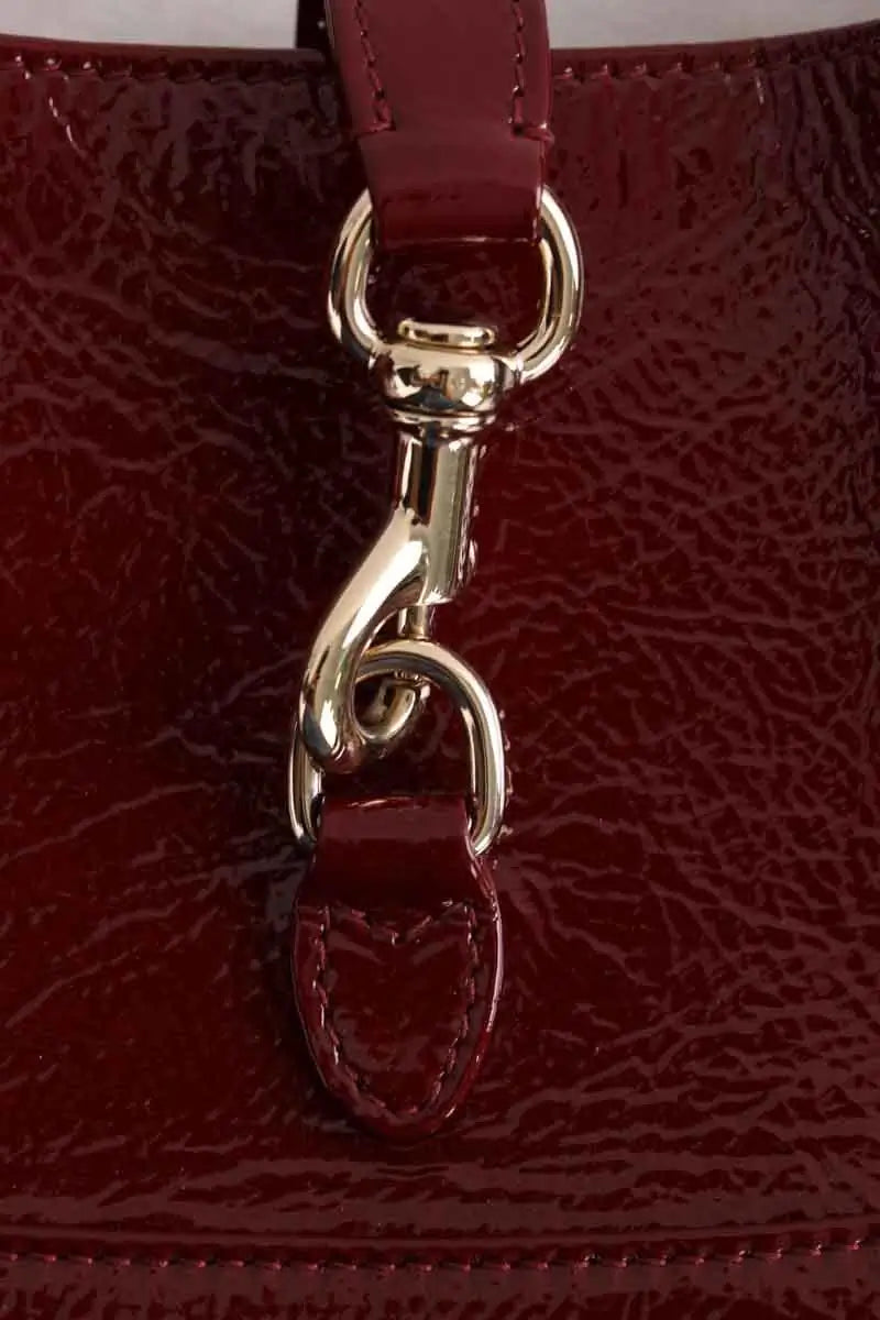 Mini sac Gucci Jackie Notte 2024 Bordeaux en Cuir