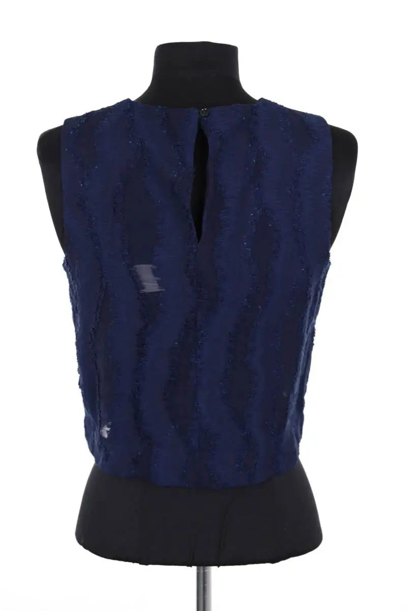 Top sans manche Balzac Roda Bleu en Coton