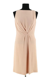Robe Tara Jarmon Beige en Synthétique, taille M - Seconde Main