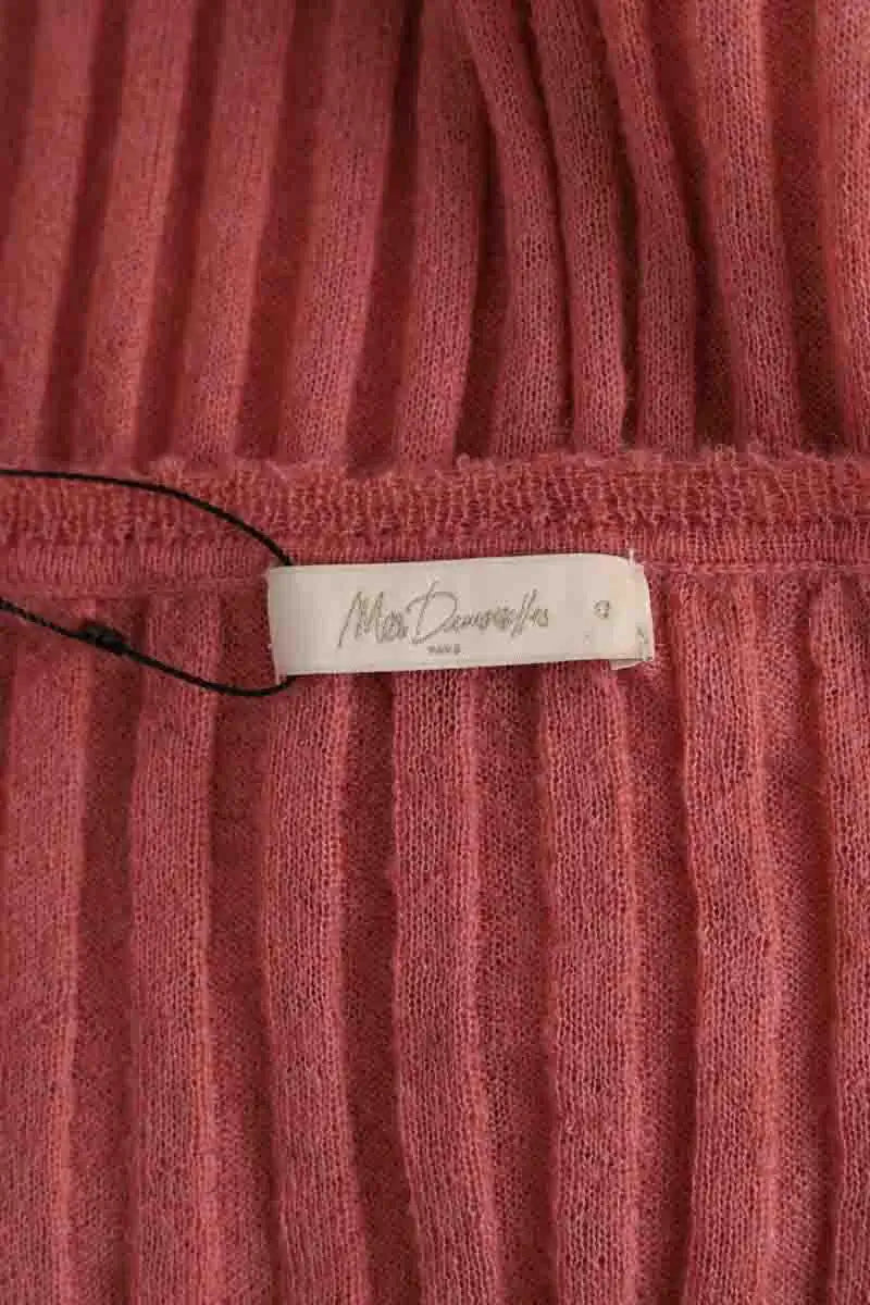 Cardigan Mes Demoiselles Rose en Laine