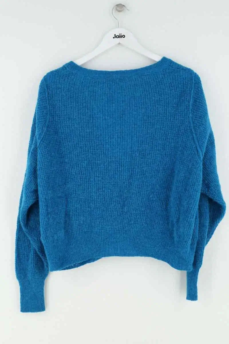 Cardigan American Vintage Bleu en Synthétique