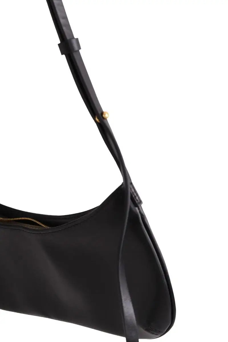 Mini sac Jacquemus Le Bisou perle Noir en Cuir