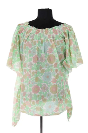 Blouse Manoush Vert en Coton, taille M - Seconde Main