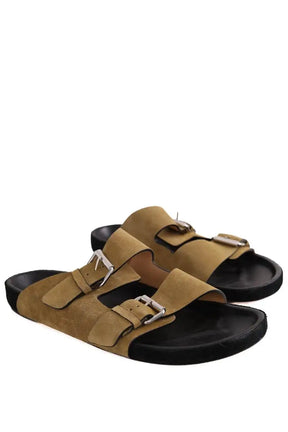 Sandales Isabel Marant LEKSON Kaki en Daim
