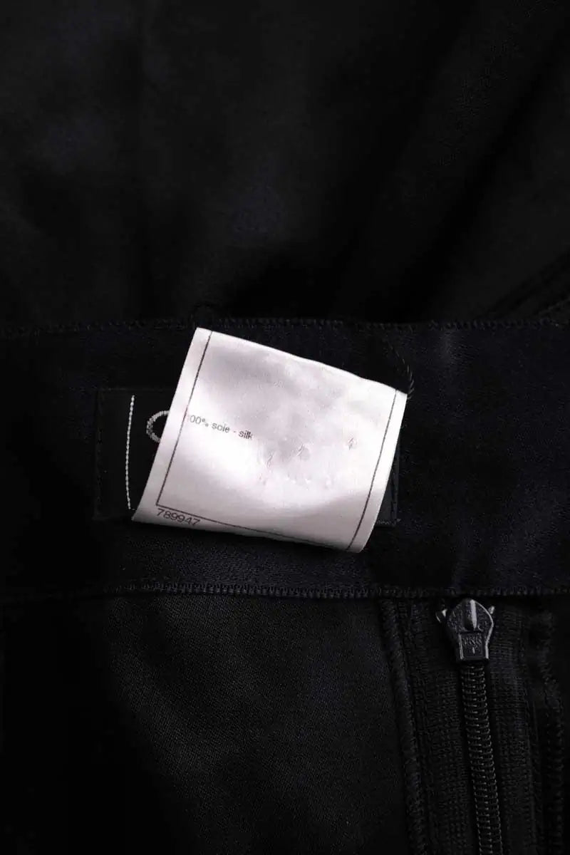 Jupe Chanel Noir en Soie