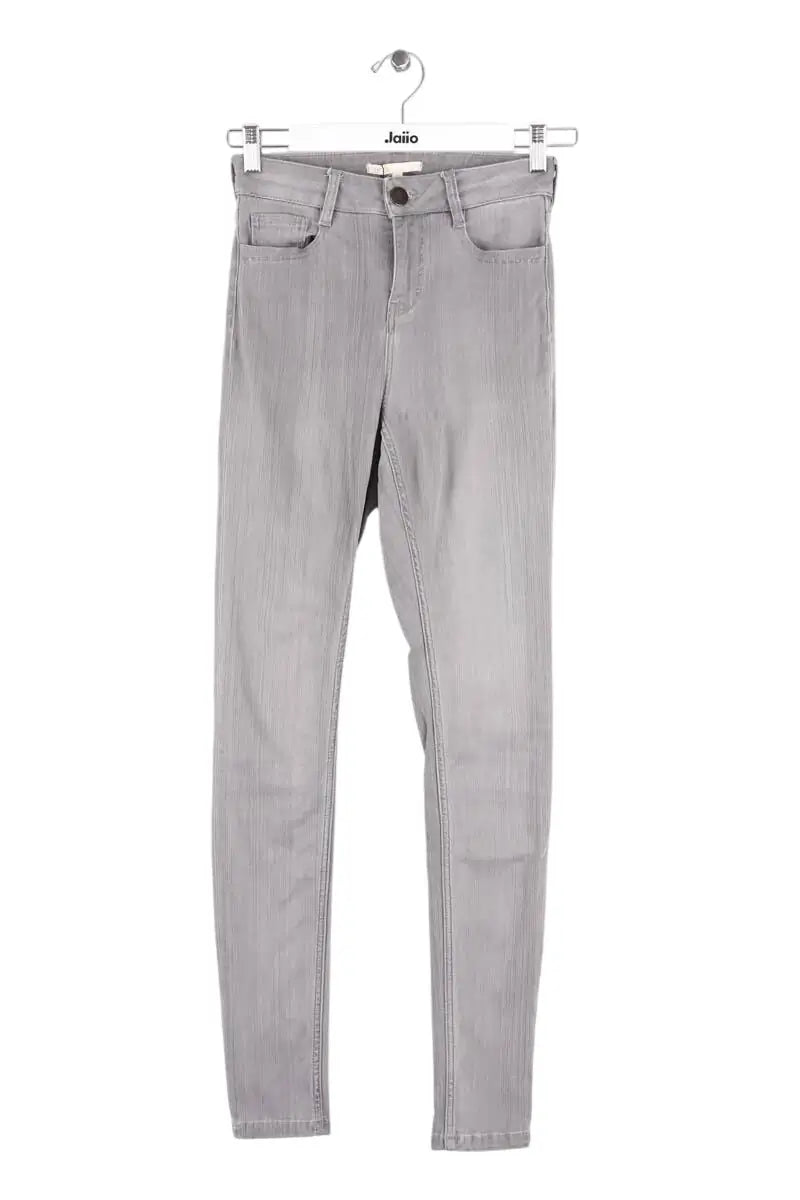 Jean slim Maje Gris en Denim - Jeans, taille XXS - Seconde Main