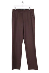 Pantalon droit The Frankie Shop Marron en Laine, taille S - Seconde Main