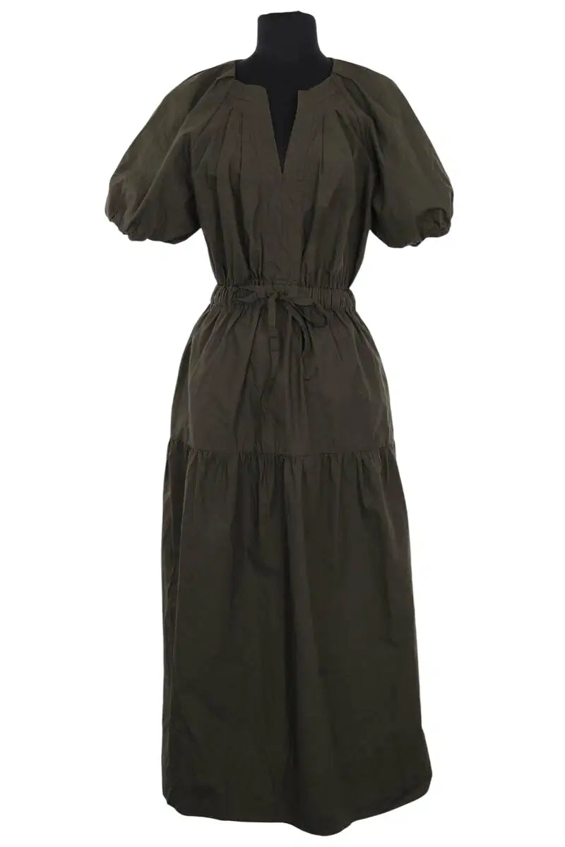 Robe Gerard Darel Kaki en Coton, taille S - Seconde Main
