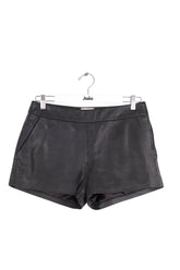 Mini short Sézane Noir en Cuir, taille M - Seconde Main