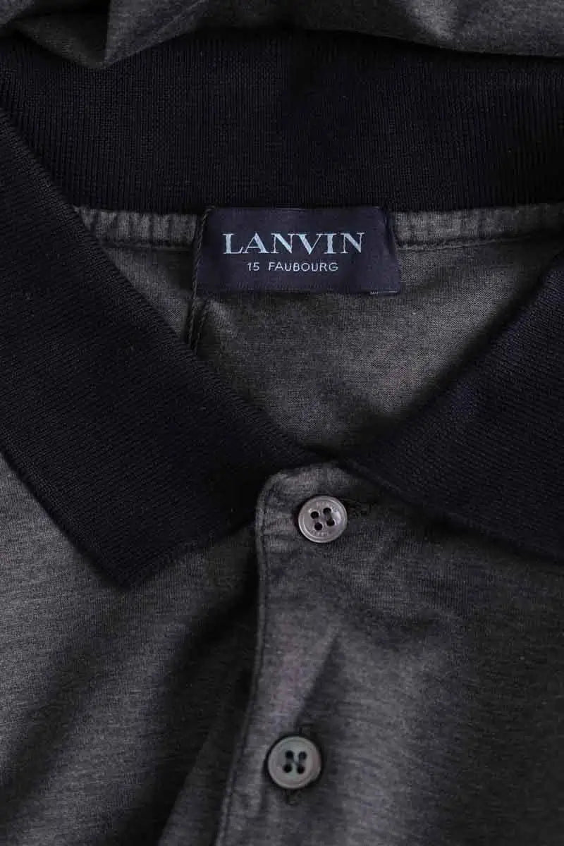 Polo Lanvin Gris en Coton