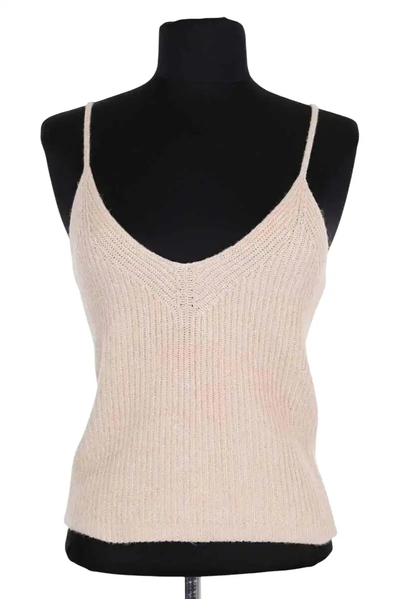 Top sans manche Joseph Ecru en Coton, taille XS - Seconde Main
