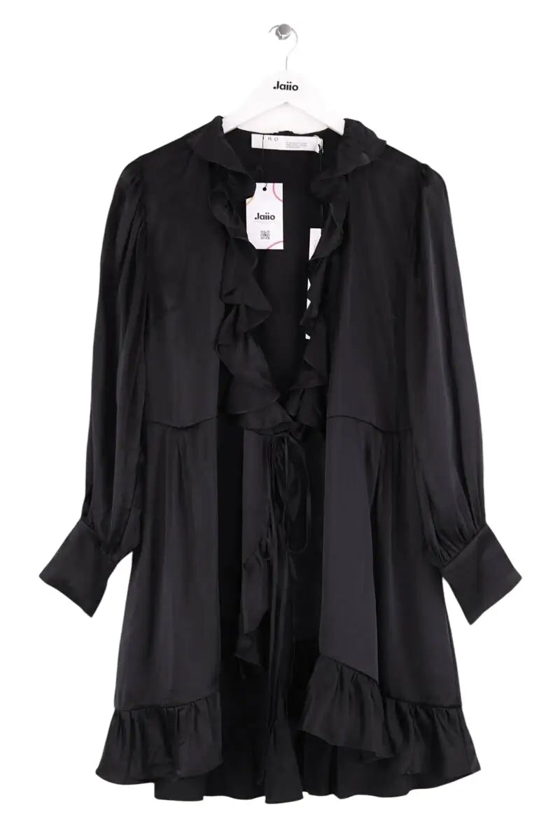 Robe Iro Zest Noir en Soie, taille S - Seconde Main
