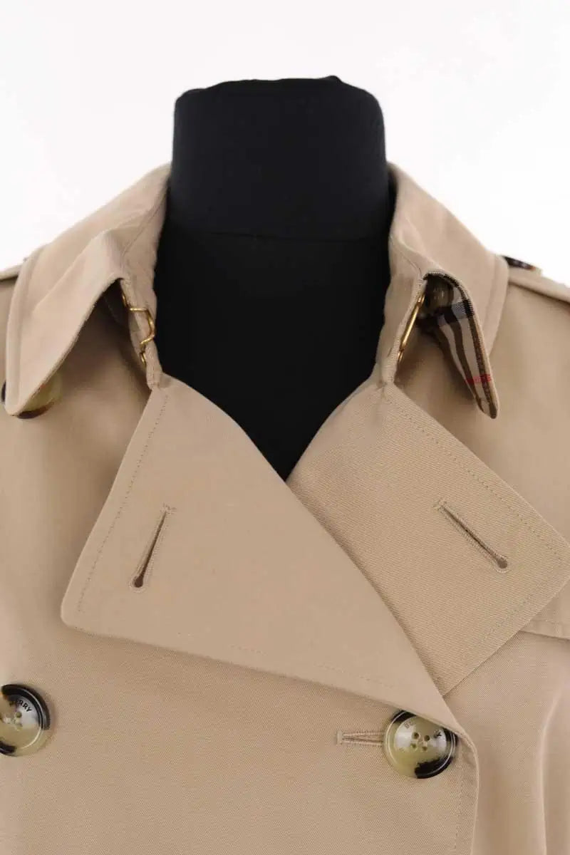 Trench-coat Burberry Camel en Synthétique