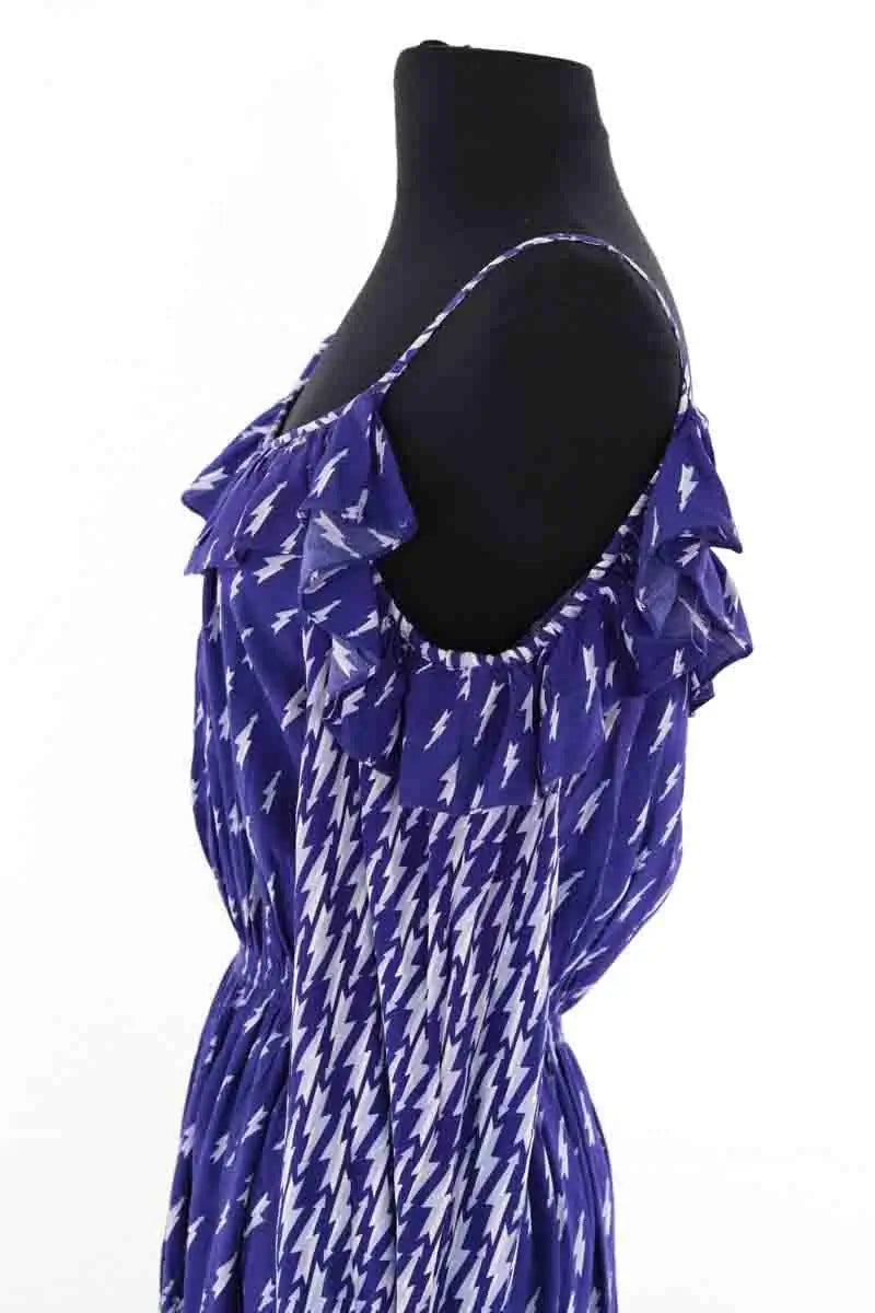 Robe Sandro Bleu en Viscose