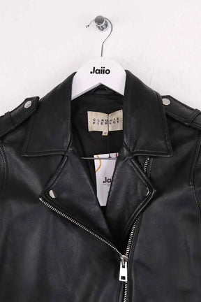 Veste Claudie Pierlot Noir en Cuir