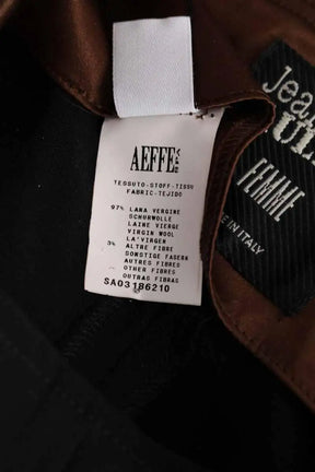 Pantalon droit Jean Paul Gaultier Noir en Laine