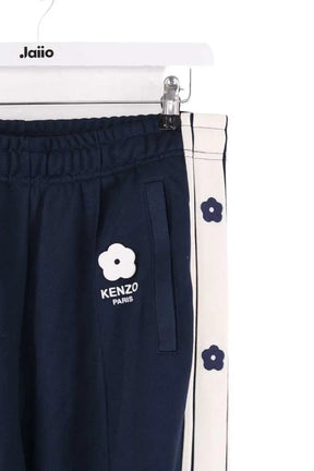 Pantalon droit Kenzo Bleu en Synthétique