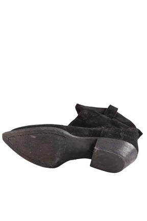 Boots western Saint Laurent Noir en Daim