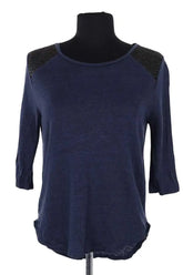 Top Claudie Pierlot Bleu en Lin, taille XS - Seconde Main