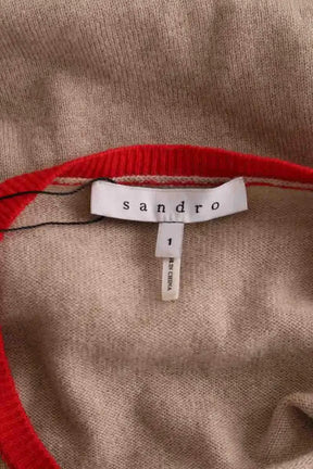 Pull Sandro Beige en Laine