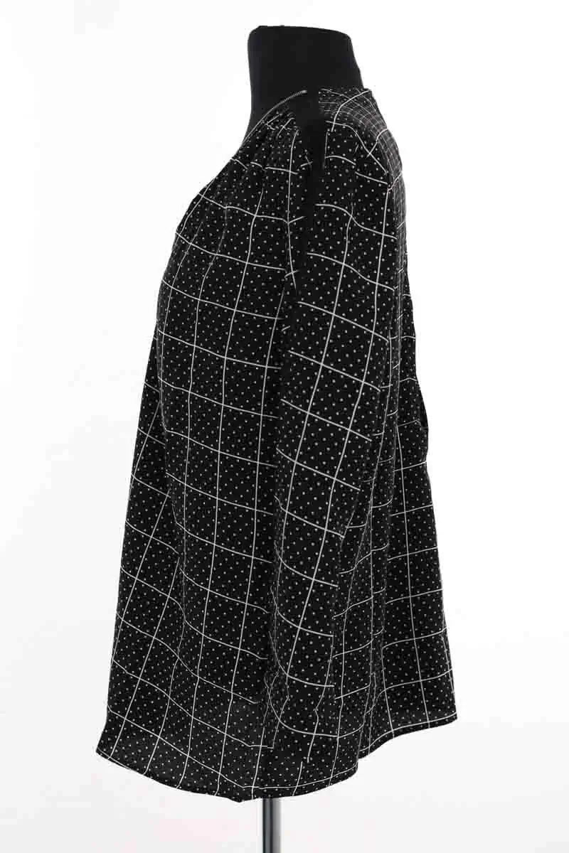 Blouse Sandro Noir en Soie