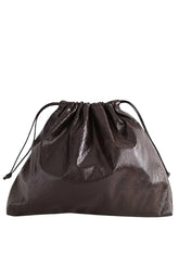 Pochette The Frankie Shop Marron en Synthétique - Seconde Main